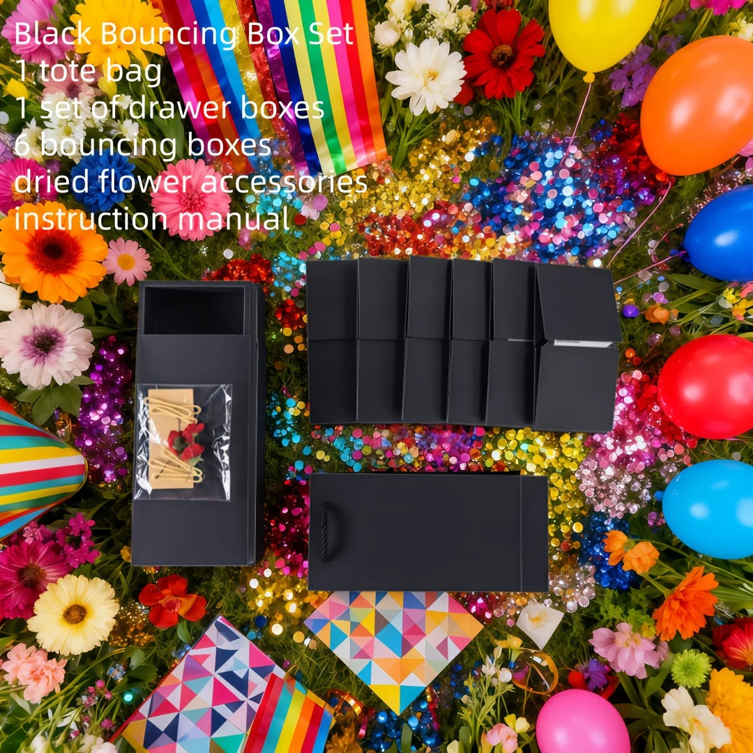 Surprise Jumping Box Set, with Its Own Creative Folding and Bouncing Design Suitable for Various Types of Holiday Gift Packaging, Easy to Assemble and Full of Heart, Making the Gift-Giving Moment Full of Surprises and Joy!