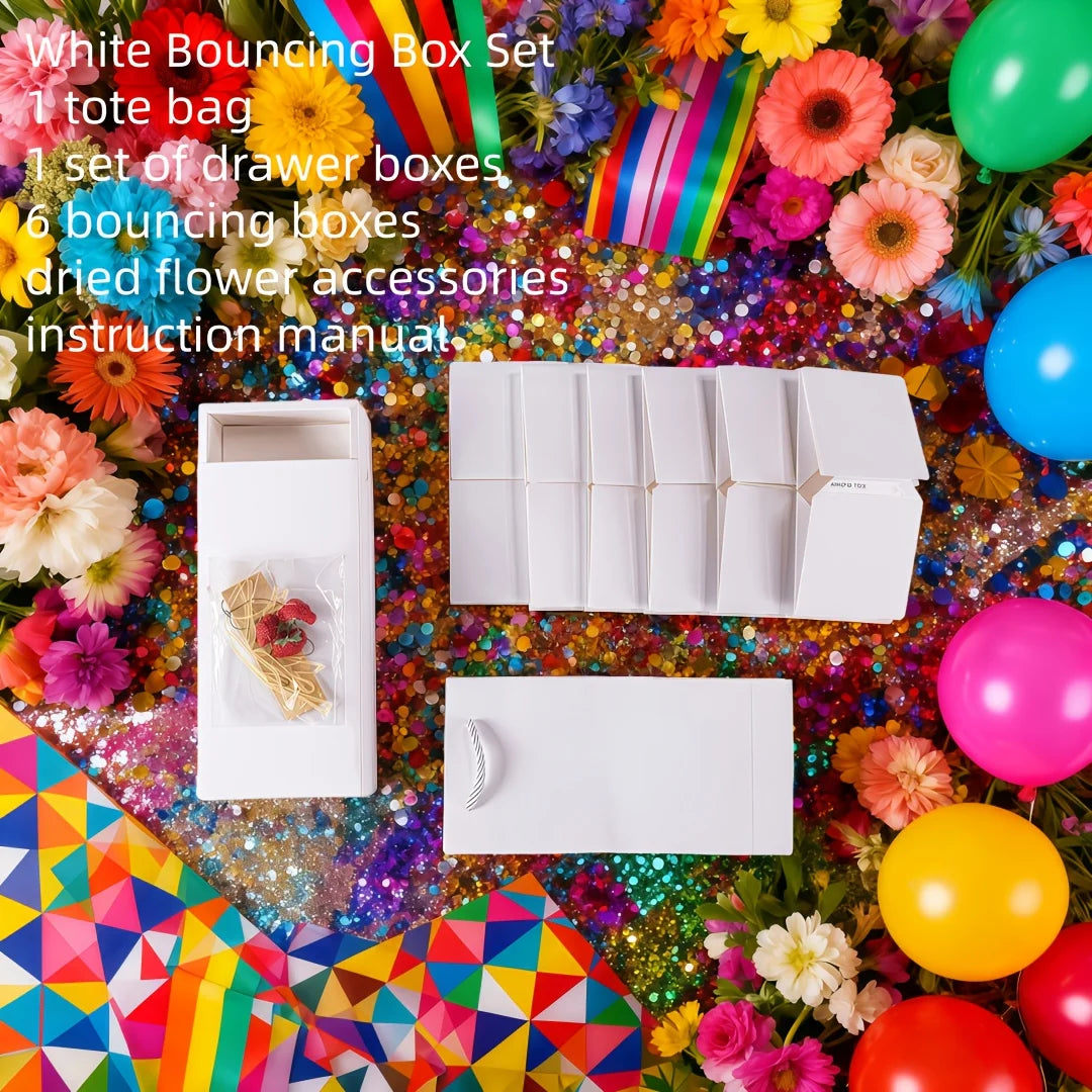 Surprise Jumping Box Set, with Its Own Creative Folding and Bouncing Design Suitable for Various Types of Holiday Gift Packaging, Easy to Assemble and Full of Heart, Making the Gift-Giving Moment Full of Surprises and Joy!