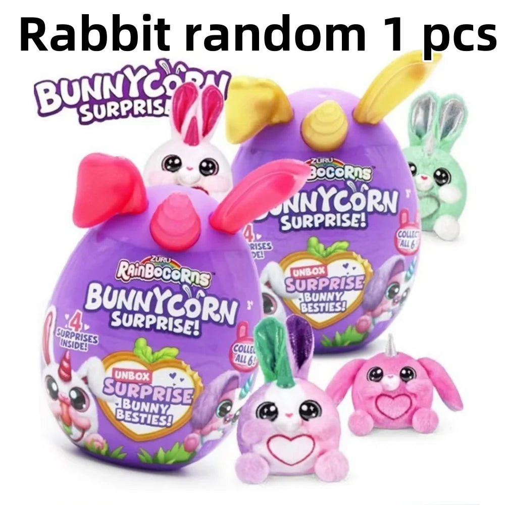 Surprise Rainbocorns Bunnycorn Magic Egg Blind Box Rabbit Plush Toys Rabbit Family Plush Doll Kids Christmas Birthday Gifts