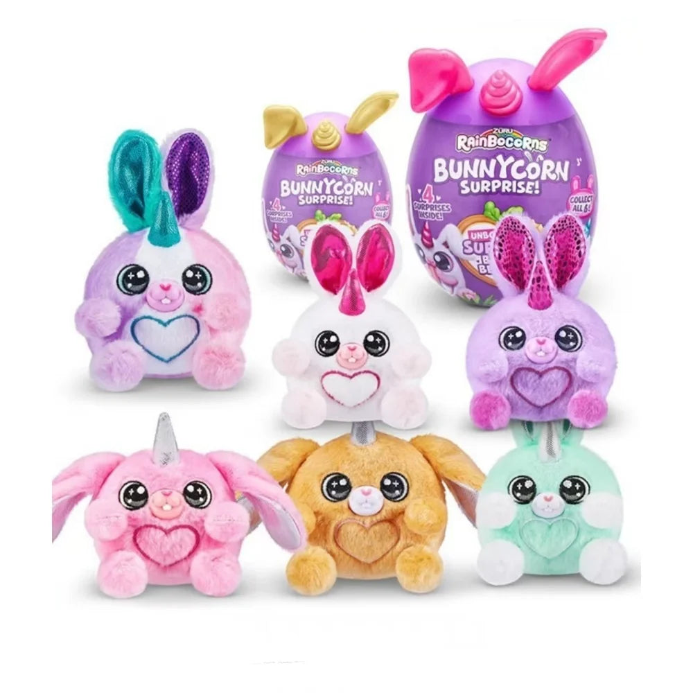 Surprise Rainbocorns Bunnycorn Magic Egg Blind Box Rabbit Plush Toys Rabbit Family Plush Doll Kids Christmas Birthday Gifts